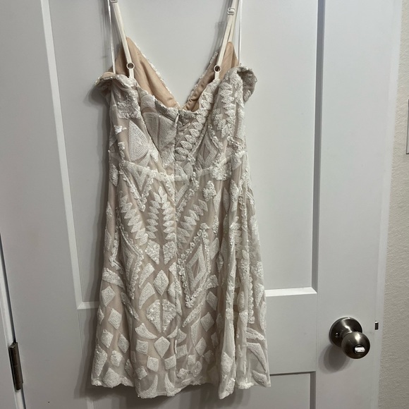 superdown white tiff sequin dress - Picture 4 of 4